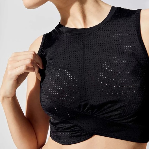 "Perfect Landing" Perforated Midi Top - Picture 4 of 4